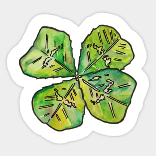 Four Leaf Clover Sticker